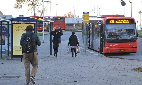 photo of a public bus